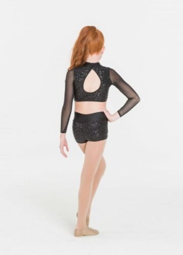Studio 7 Downtown Long Sleeve Crop Top - Adult